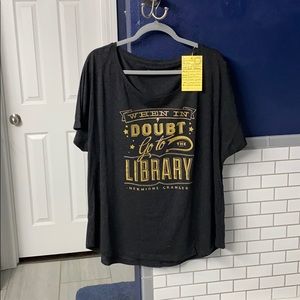 Harry Potter T-Shirt 3X 3XL Library Out Of Print